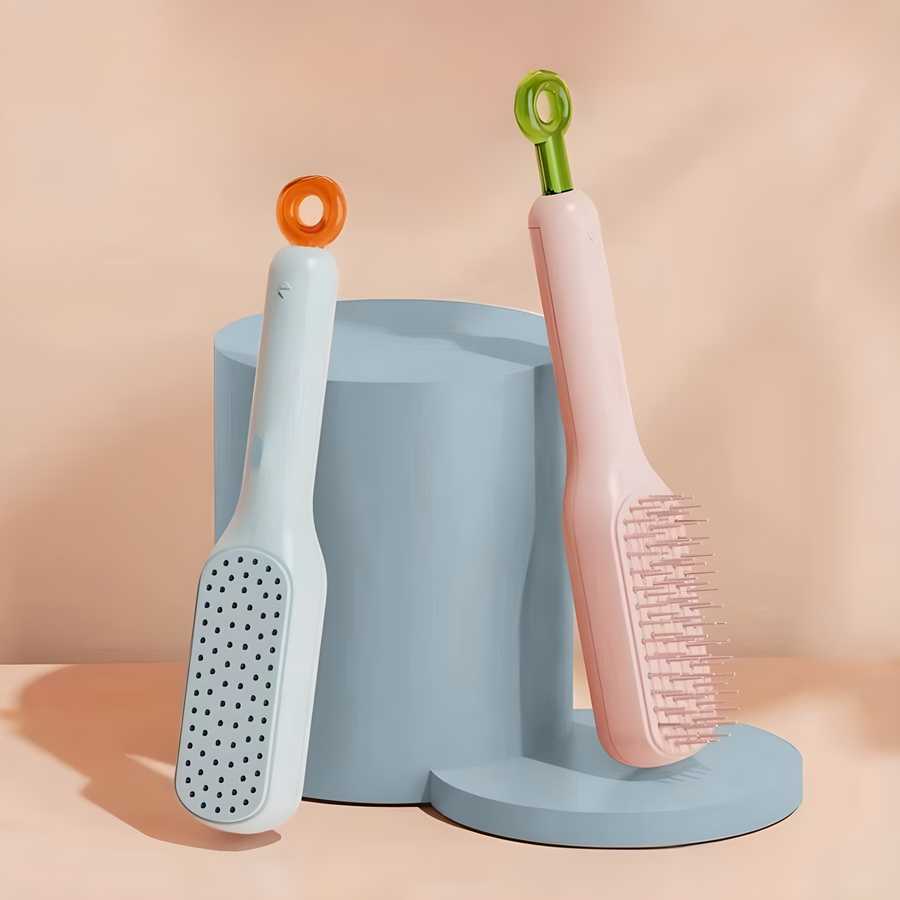 Self-Cleaning Hair Brush – Anti-Static Comb for Kids and Adults