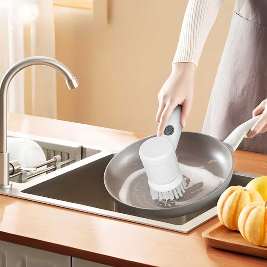 Portable 5-in-1 Bathroom Scrubber Brush