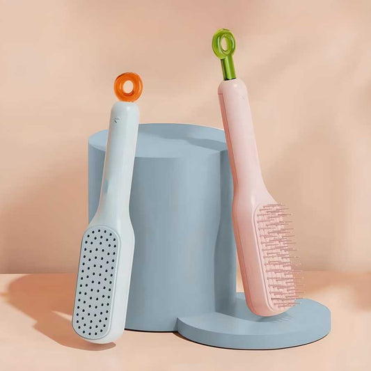 Self-Cleaning Hair Brush – Anti-Static Comb for Kids and Adults