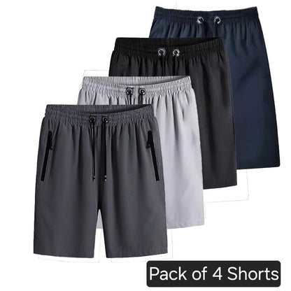 Men’s Premium Cotton Stretch Shorts – Pack of 4