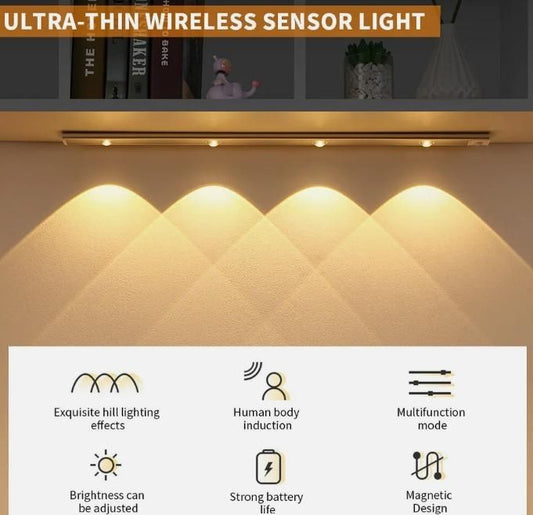 Wireless LED Cabinet Light with PIR Senso