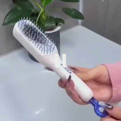 Self-Cleaning Hair Brush – Anti-Static Comb for Kids and Adults