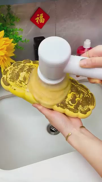 Portable 5-in-1 Bathroom Scrubber Brush