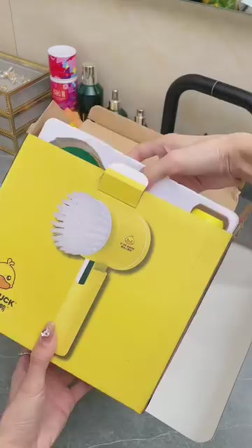 Portable 5-in-1 Bathroom Scrubber Brush